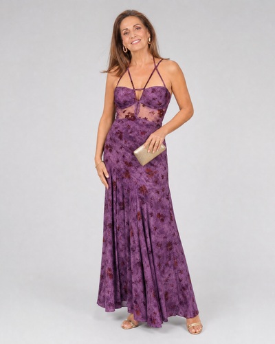 Seque | Vestido Midi Sin Mangas con Estampado Floral